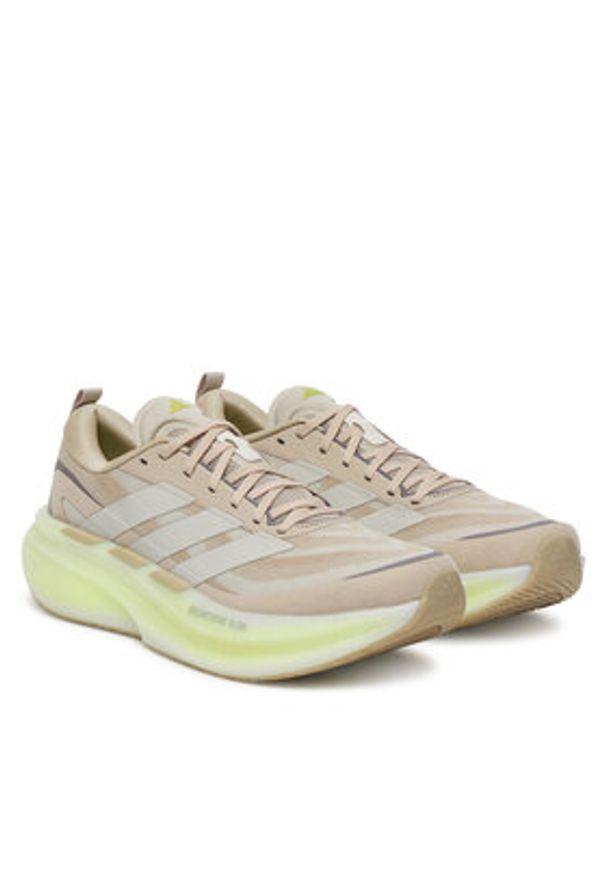 Adidas - adidas Buty do biegania Supernova Glide M KJ8659 Beżowy. Kolor: beżowy. Materiał: materiał