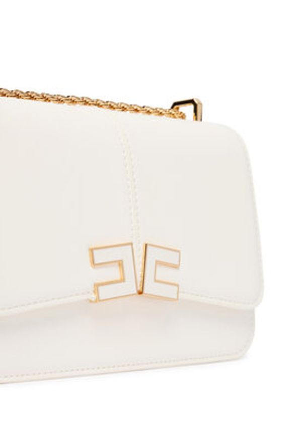 Elisabetta Franchi Torebka BS-91A-61E2-V390 Biały. Kolor: biały. Materiał: skórzane