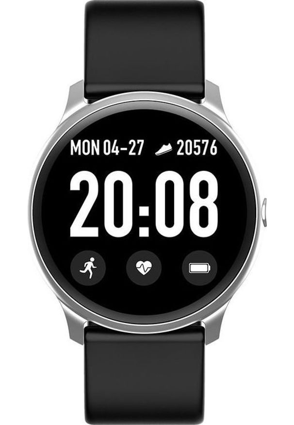 Smartwatch Gino Rossi SW010-5 Czarny (101522). Rodzaj zegarka: smartwatch. Kolor: czarny