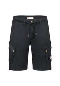 Bermudy Geographical Norway PAKITO BLACK DB MEN 256 czarny męska. Kolor: czarny. Sport: turystyka piesza #1