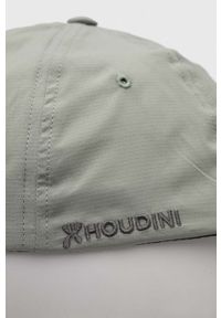 Houdini czapka z daszkiem C9 kolor zielony gładka. Kolor: zielony. Materiał: tkanina, włókno, materiał. Wzór: gładki #3