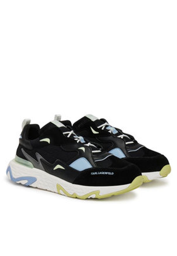 Karl Lagerfeld - KARL LAGERFELD Sneakersy KL52424 Czarny. Kolor: czarny. Materiał: skóra
