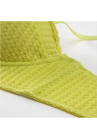 Intica - Biustonosz push-up balkonetka uniesienie i wsparcie Krissy. Kolor: żółty. Materiał: tkanina. Rodzaj stanika: push-up #2