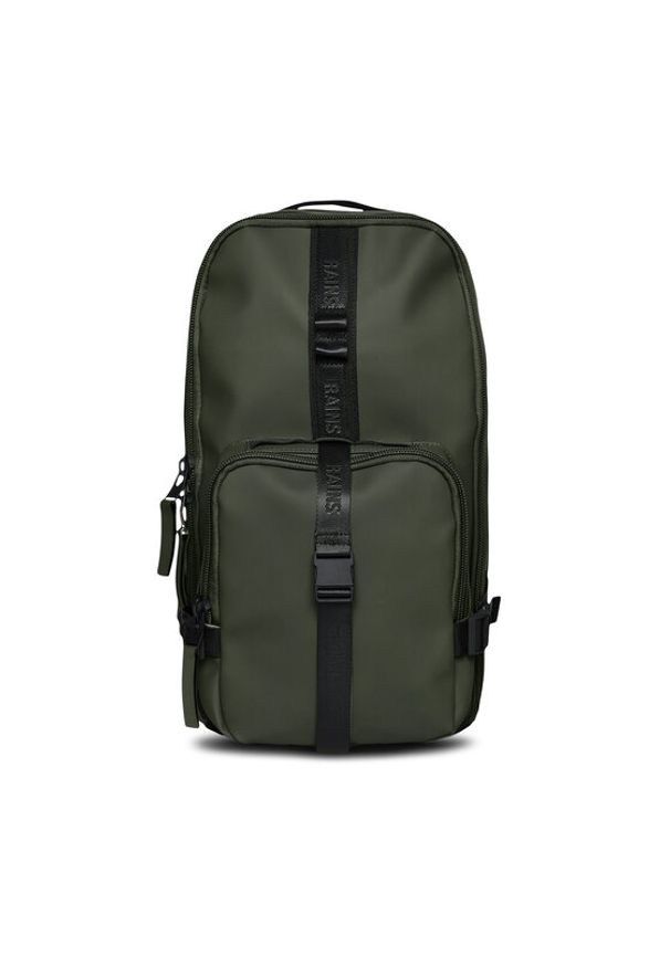 Rains Plecak Trail Rucksack W3 14350 Zielony. Kolor: zielony. Materiał: materiał