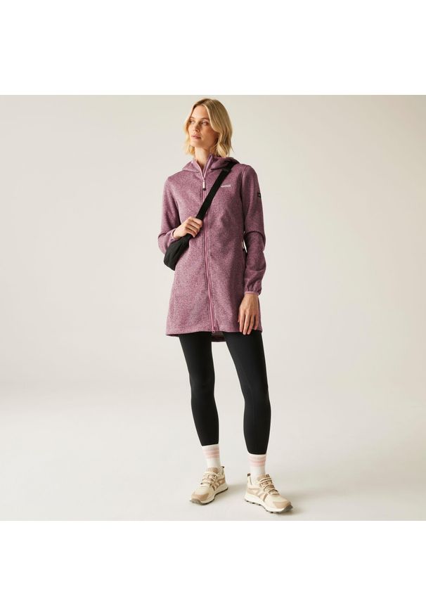 Regatta - Damski Bloomfield Długi Polar. Kolor: fioletowy. Materiał: polar. Długość: długie. Sport: turystyka piesza