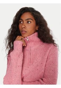 Tommy Jeans Sweter DW0DW21686 Różowy Relaxed Fit. Kolor: różowy. Materiał: syntetyk #5
