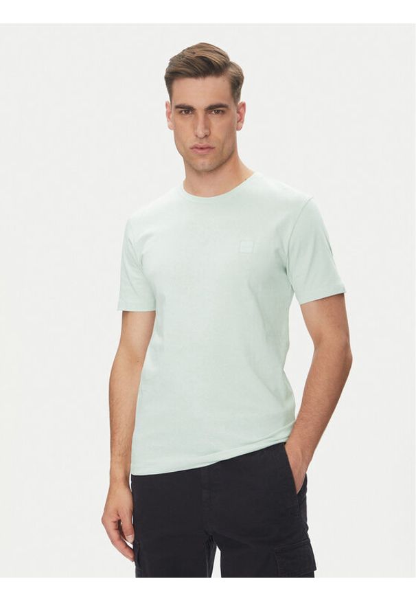 BOSS T-Shirt Tales 50508584 Niebieski Regular Fit. Kolor: niebieski. Materiał: bawełna