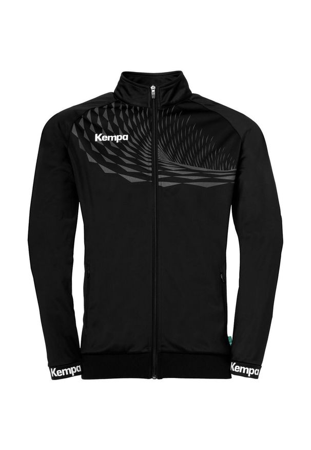 KEMPA - Kurtka z dresu Kempa Wave 26 Poly. Kolor: czarny, biały, szary, wielokolorowy. Materiał: dresówka. Sport: piłka ręczna