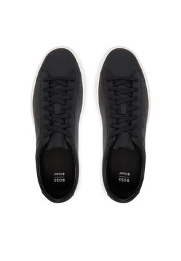 BOSS Sneakersy Kieran 50552853 Czarny. Kolor: czarny. Materiał: skóra