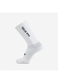 VAN RYSEL - Skarpetki rowerowe szosowe Van Rysel RCR R. Kolor: biały. Materiał: poliester, poliamid, elastan. Sport: kolarstwo #1