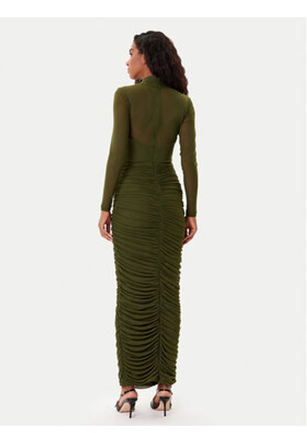 BARDOT - Bardot Sukienka koktajlowa Aliyah 60119DB Khaki Regular Fit. Kolor: brązowy. Materiał: syntetyk. Styl: wizytowy