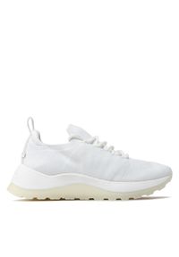Calvin Klein Sneakersy 2 Piece Sole Lace-Up-Knit HW0HW01337 Biały. Kolor: biały. Materiał: materiał