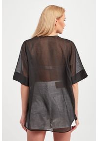 Ermanno Firenze - Bluzka ERMANNO FIRENZE. Materiał: koronka. Długość rękawa: krótki rękaw. Długość: krótkie. Wzór: kwiaty, koronka, haft #4