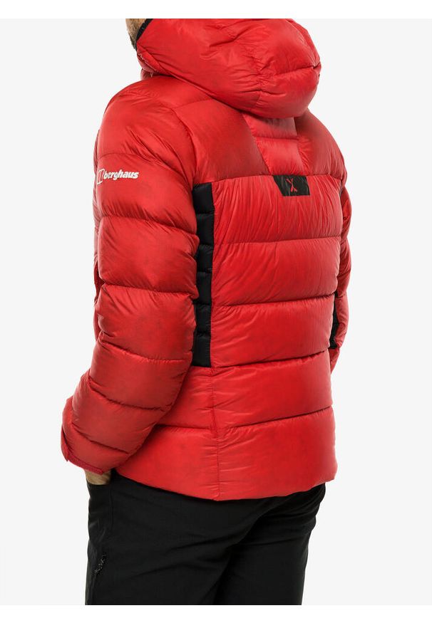 Kurtka puchowa męska Berghaus MTN Arete Ultra Down Hoody. Kolor: czerwony. Materiał: puch. Sport: turystyka piesza