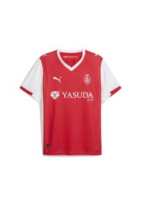 Puma - Męska koszulka domowa Stade de Reims 25/26 PUMA. Kolor: czerwony, biały, wielokolorowy. Sport: piłka nożna #1