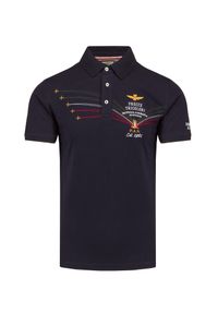 Aeronautica Militare - Koszulka polo AERONAUTICA MILITARE. Typ kołnierza: polo. Materiał: elastan, bawełna. Wzór: haft, moro. Styl: militarny #1
