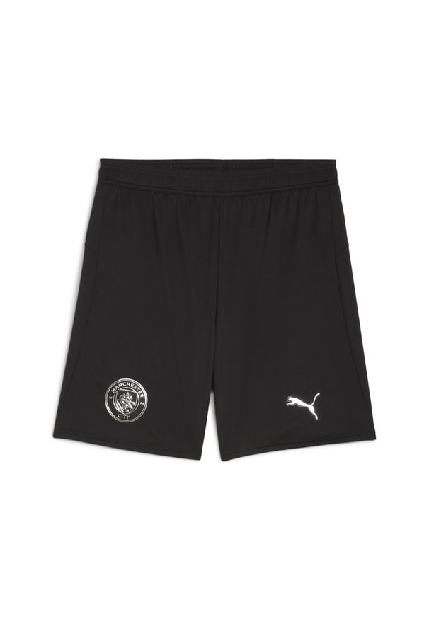 Puma - Męskie szorty Manchester City 25/26 PUMA Black. Kolor: czarny. Materiał: tkanina. Sport: piłka nożna