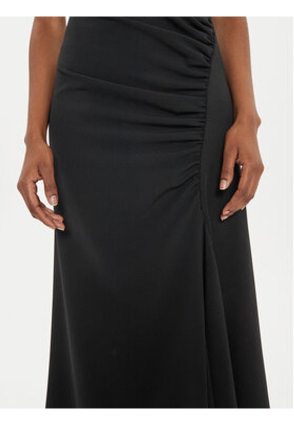 Imperial Sukienka koktajlowa AFATIKP Czarny Slim Fit. Kolor: czarny. Materiał: syntetyk. Styl: wizytowy