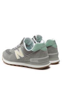 New Balance Sneakersy WL574RB Szary. Kolor: szary. Materiał: zamsz, skóra. Model: New Balance 574 #7