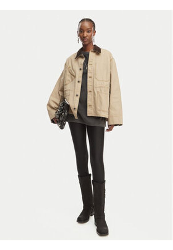 G-Star RAW - G-Star Raw Kurtka przejściowa Boyfriend Barn D28436-E347 Beżowy Relaxed Fit. Kolor: beżowy. Materiał: bawełna