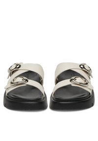 Badura Klapki CHAMOMILE-7Y002 Beżowy. Kolor: beżowy. Materiał: skóra #2