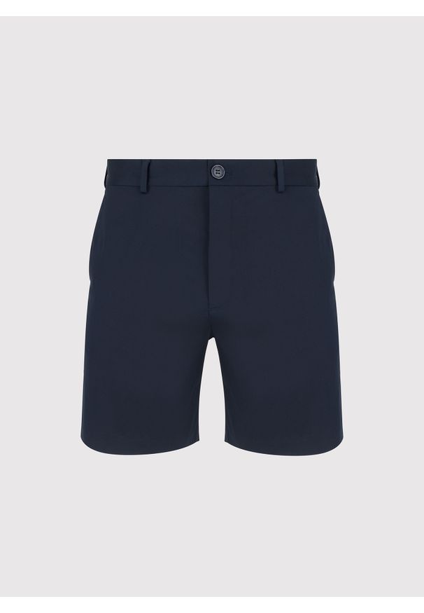 Pako Lorente - PAKO LORENTE - Granatowe szorty męskie z bawełną. Kolor: niebieski, czarny, beżowy. Materiał: bawełna. Wzór: gładki. Sezon: lato