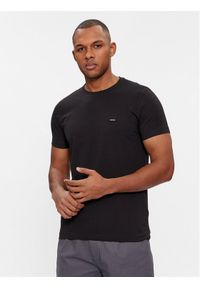 Calvin Klein T-Shirt K10K112724 Czarny Slim Fit. Kolor: czarny. Materiał: bawełna