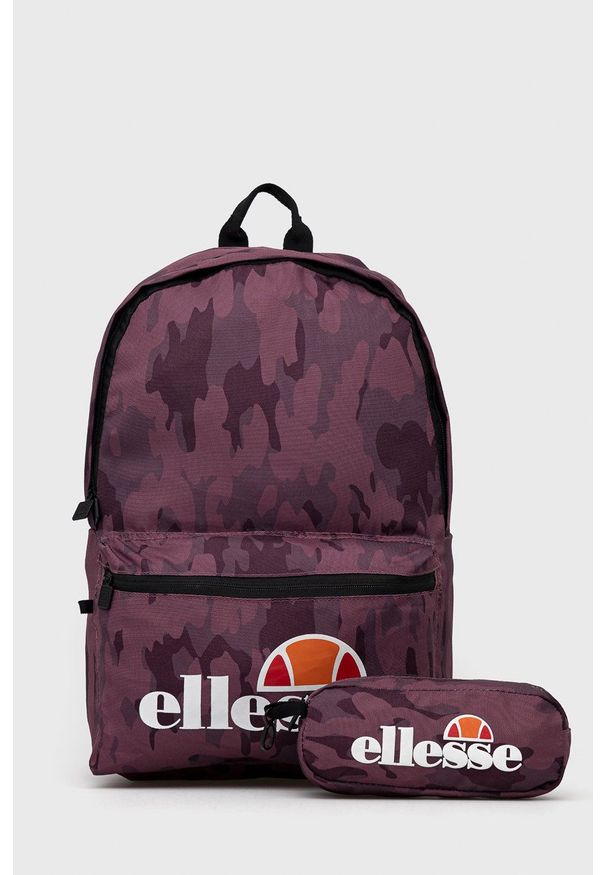 Ellesse Plecak męski kolor fioletowy duży wzorzysty. Kolor: fioletowy