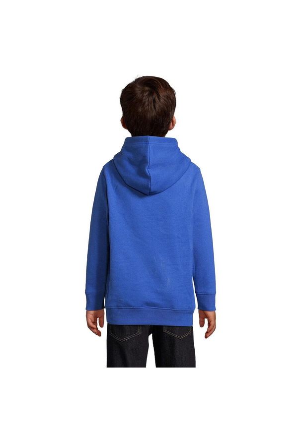SOL'S - Bluza Z Kapturem Condor Dla Dzieci. Typ kołnierza: kaptur. Kolor: niebieski