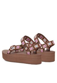 Teva Sandały Flatform Universal Crochet 1150210 Brązowy. Kolor: brązowy. Materiał: materiał #3
