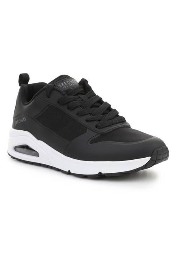 skechers - Buty do chodzenia męskie Skechers Uno Sol. Zapięcie: sznurówki. Kolor: czarny. Materiał: guma, materiał, tkanina, syntetyk. Szerokość cholewki: normalna. Sport: turystyka piesza