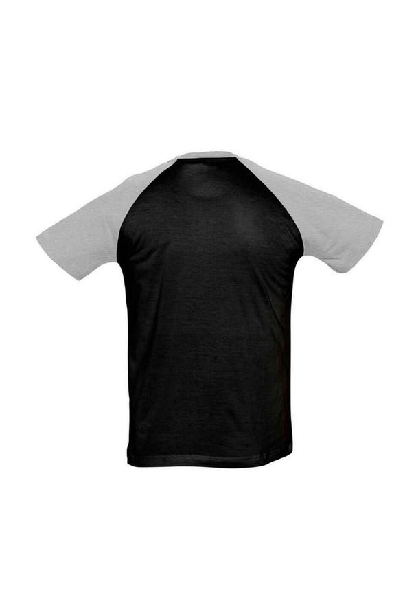 SOL'S - Funky Raglan T-shirt Unisex Dla Dorosłych. Kolor: czarny. Długość rękawa: raglanowy rękaw