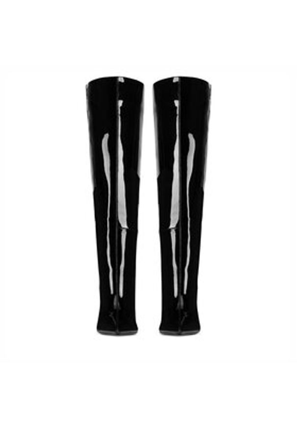 Eva Minge Kozaki RAFA-587-9161 Czarny. Kolor: czarny. Materiał: lakier, skóra