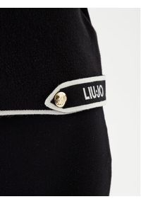 Liu Jo Sport Kardigan TF5250 MS59L Czarny Regular Fit. Kolor: czarny. Materiał: wiskoza. Styl: sportowy #4