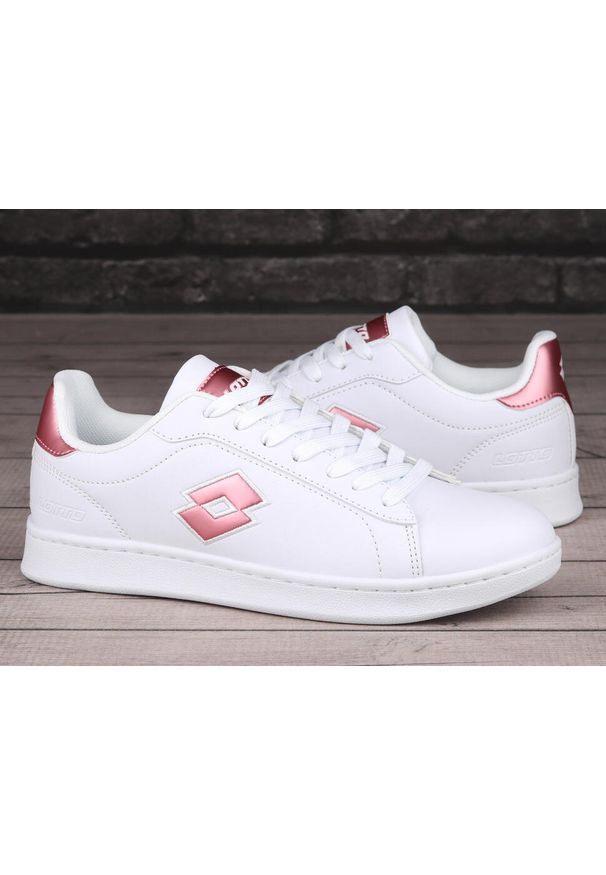 LOTTO - Buty damskie sportowe Lotto DAMPOLIS GC. Kolor: biały, wielokolorowy, różowy