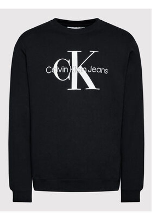 Calvin Klein Jeans Bluza J30J320933 Czarny Regular Fit. Kolor: czarny. Materiał: bawełna