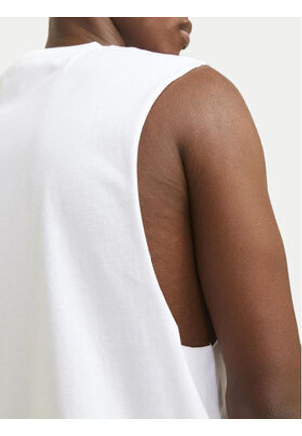 Jack & Jones - Jack&Jones Tank top Jjestar 12249131 Biały Oversize. Kolor: biały. Materiał: bawełna