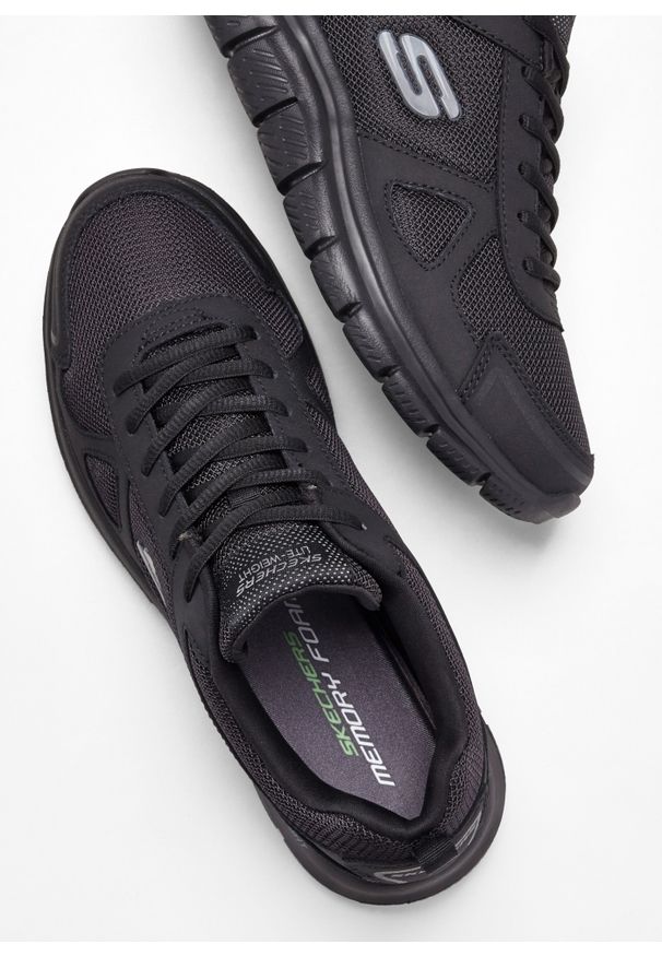 bonprix - Sneakersy Skechers z pianką memory. Kolor: czarny