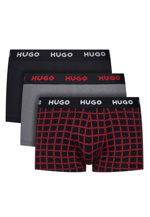 Hugo - HUGO Komplet 3 par bokserek 50532550 Kolorowy. Materiał: bawełna. Wzór: kolorowy