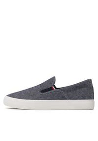 TOMMY HILFIGER - Tommy Hilfiger Tenisówki Th Hi Vulc Core Low Slip On FM0FM04734 Granatowy. Zapięcie: bez zapięcia. Kolor: niebieski. Materiał: materiał