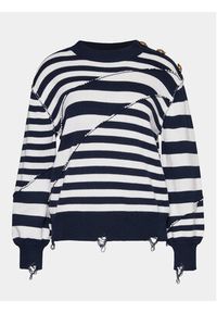 Silvian Heach Sweter GPP24300MA Granatowy Regular Fit. Kolor: niebieski. Materiał: bawełna #3