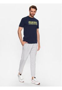Guess T-Shirt Z3YI03 J1314 Granatowy Slim Fit. Kolor: niebieski. Materiał: bawełna #5