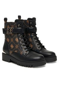 Guess Trapery FLTORA FAL10 Czarny. Kolor: czarny. Materiał: skóra
