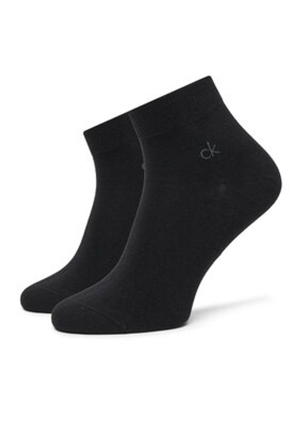 Calvin Klein Zestaw 3 par niskich skarpet męskich 701234209 Czarny. Kolor: czarny. Materiał: materiał, bawełna