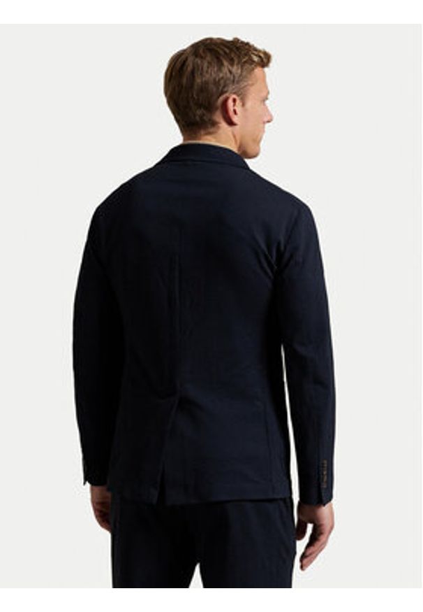Polo Ralph Lauren Marynarka 715966393001 Granatowy Modern Fit. Typ kołnierza: polo. Kolor: niebieski. Materiał: bawełna, syntetyk