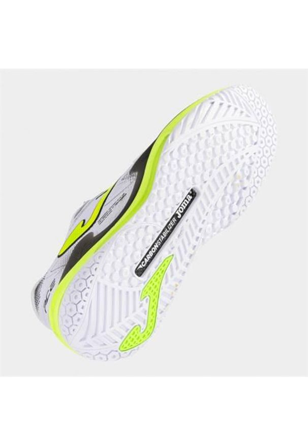 Buty do tenisa męskie Joma Ace Allcourt. Zapięcie: sznurówki. Kolor: żółty, wielokolorowy, biały. Materiał: syntetyk, materiał. Szerokość cholewki: normalna. Sport: tenis