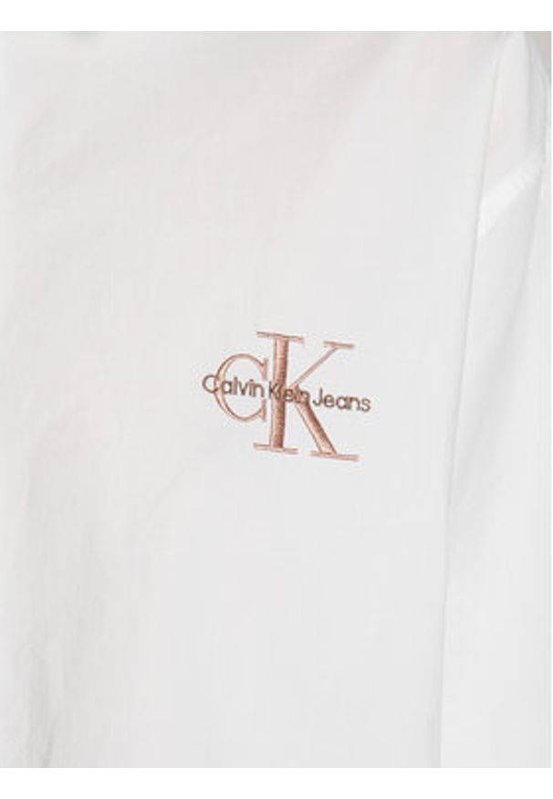 Calvin Klein Jeans Koszula J20J220515 Biały Regular Fit. Kolor: biały. Materiał: bawełna
