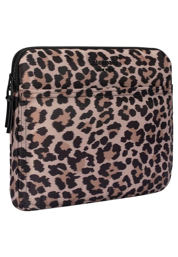 Kate Spade New York Puffer Sleeve do MacBook Pro 16'' / Laptop 16'' (Classic Leopard). Materiał: puch. Styl: casual, elegancki