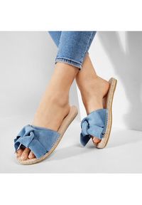 Manebi Espadryle Sandals With Bow M 3.0 J0 Niebieski. Kolor: niebieski. Materiał: zamsz, skóra #5