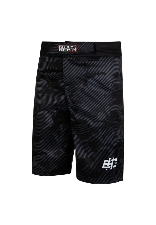 Spodenki do Grapplingu MMA BJJ K1 męskie EXTREME HOBBY HAVOC. Kolor: czarny. Materiał: poliester